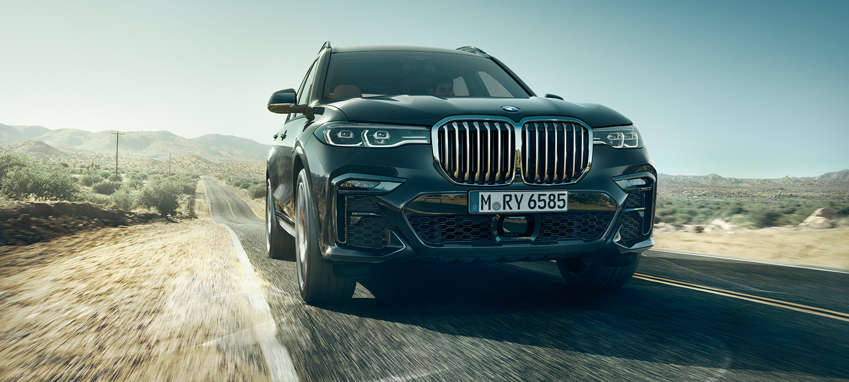 BMW X7, μπροστινή όψη Μπροστινή όψη της BMW X7