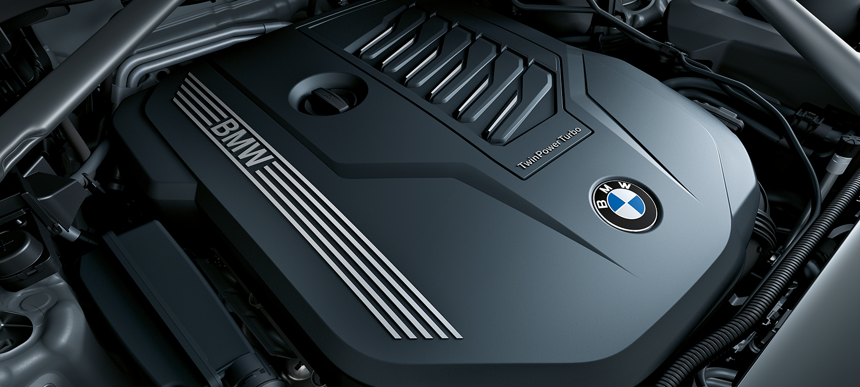 BMW X7 με κινητήρα BMW TwinPower Turbo Κινητήρας BMW TwinPower Turbo, κοντινή λήψη