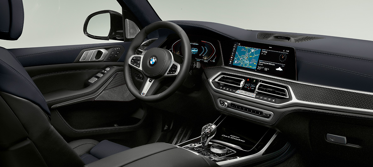Cockpit, BMW, Έκδοση Dark Shadow, εσωτερικό Cockpit, BMW X7 G07, Έκδοση Dark Shadow, εσωτερικό