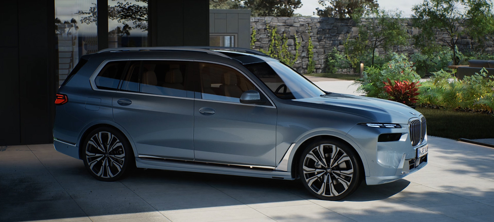 BMW X7 G07 LCI πλαϊνη λήψη 7/8 Sparkling Copper Grey μεταλλικό Video BMW X7 G07 LCI πλαϊνη λήψη Sparkling Copper Grey μεταλλικό Video