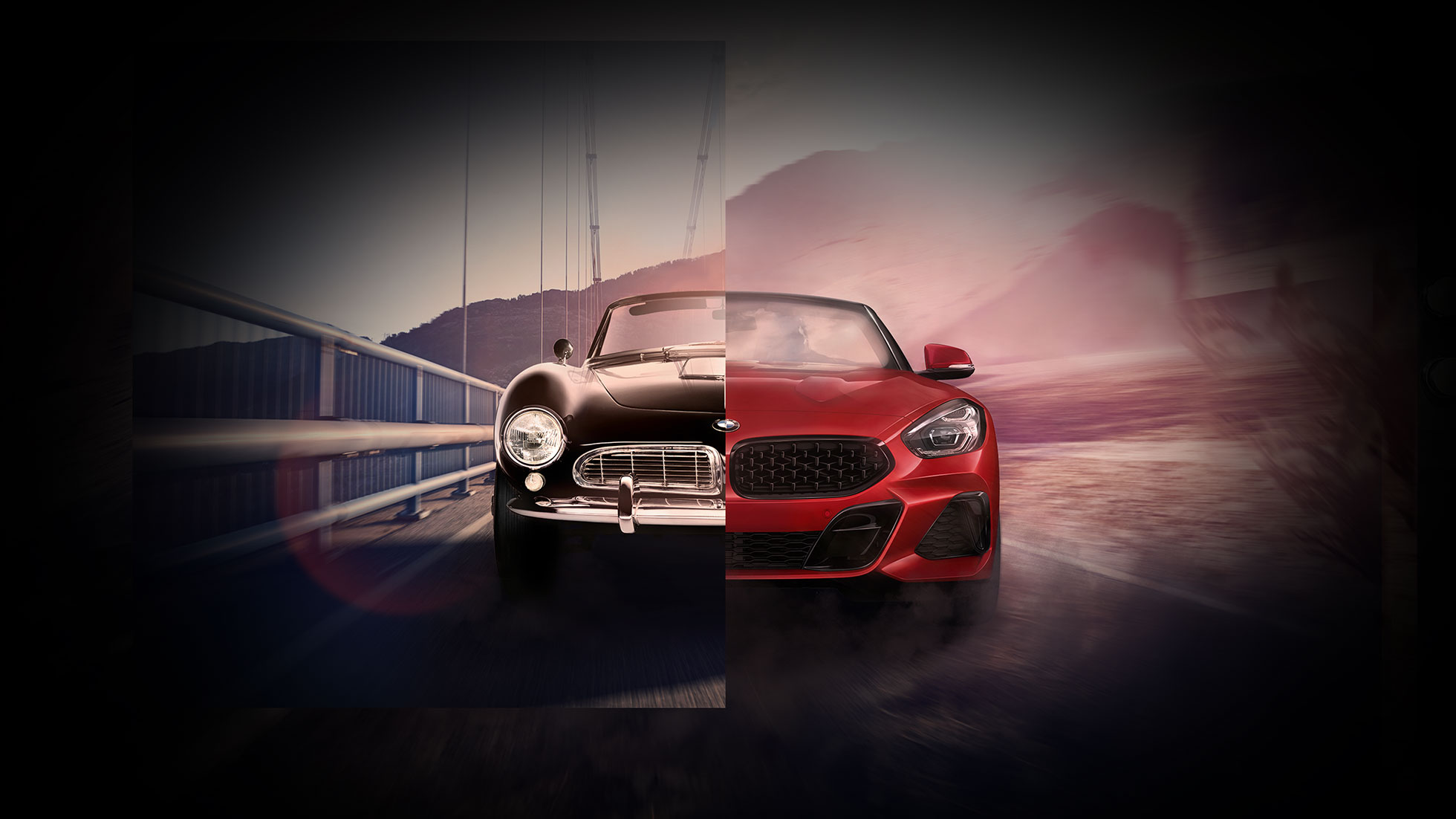 Ασημί BMW 507 Μπροστινή λήψη μίας ασημί BMW 507