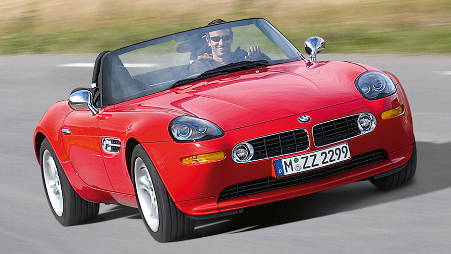 BMW Z8 Roadster (E52), μπροστινή λήψη τριών τετάρτων, σε κίνηση BMW Z8 Roadster (E52), μπροστινή λήψη τριών τετάρτων, σε κίνηση