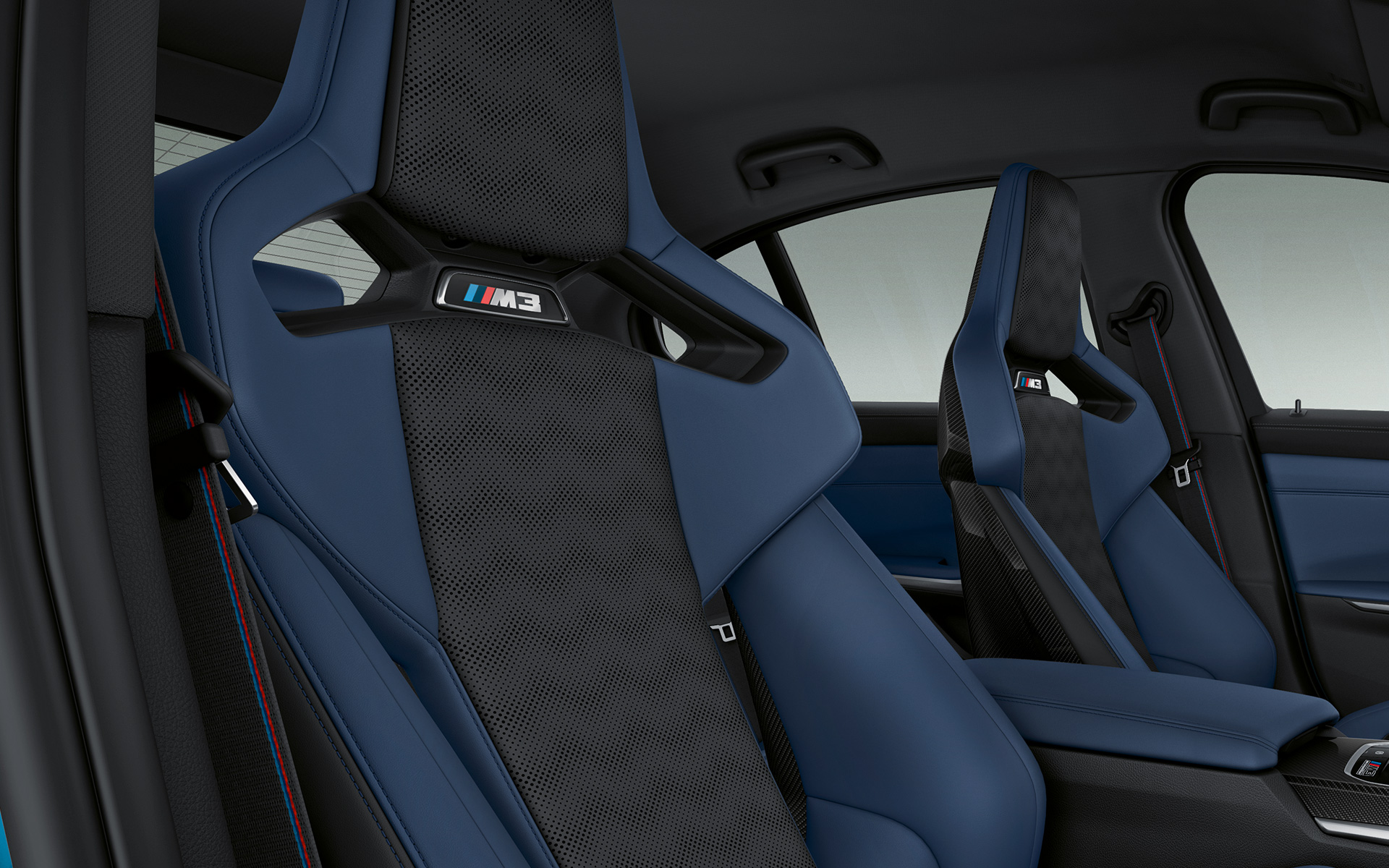 BMW Individual δέρμα 'Merino' με λεπτή υφή σε μπλε Fjord/μαύρο BMW Individual δέρμα 'Merino' με λεπτή υφή σε μπλε Fjord/μαύρο