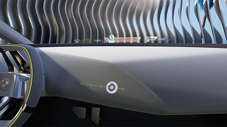 BMW i Vision Dee, BMW Mixed Reality Slider BMW i Vision Dee, αυτοκίνητο Vision, BMW Mixed Reality Slider