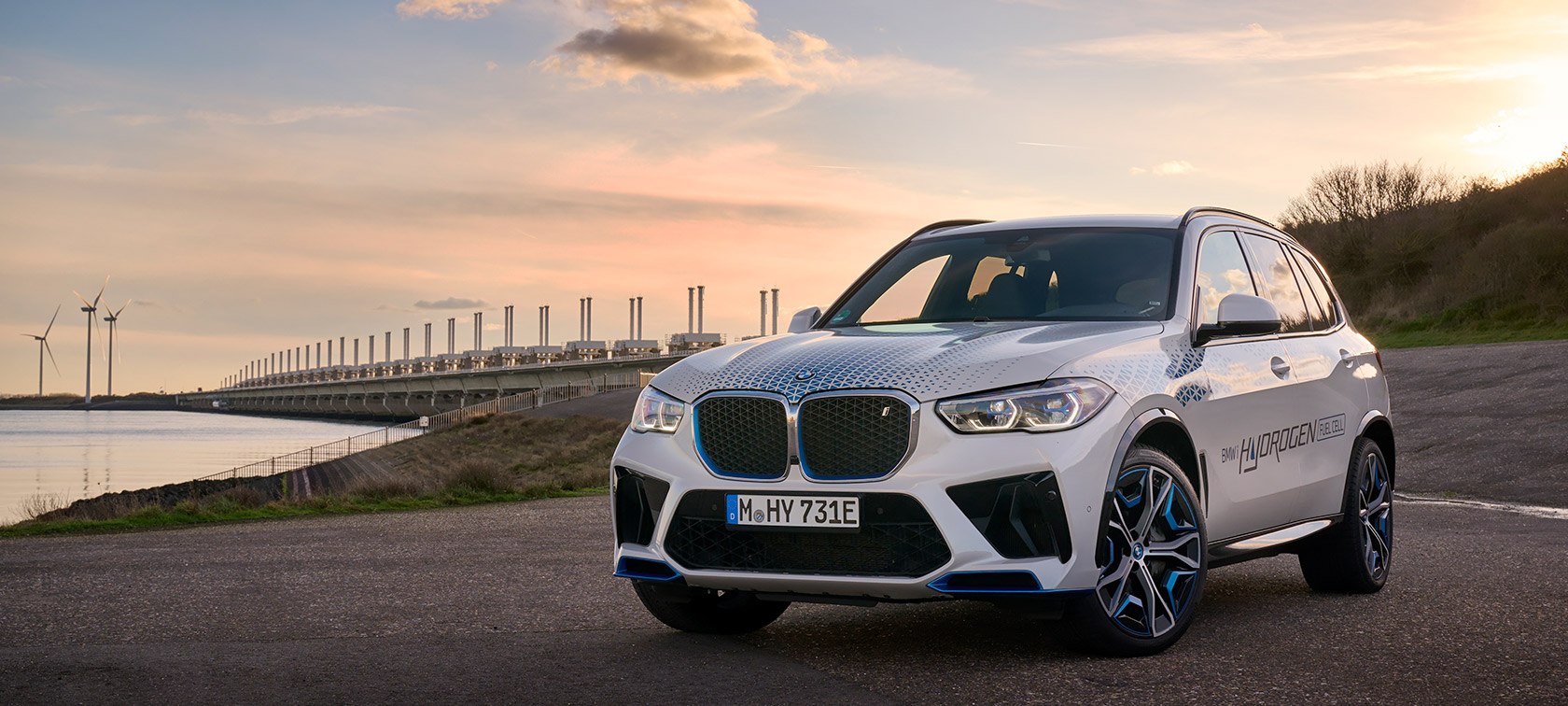 BMW iX5 Hydrogen, G05, FCEV BMW iX5 Hydrogen, G05, FCEV, μπροστινή λήψη τριών τετάρτων