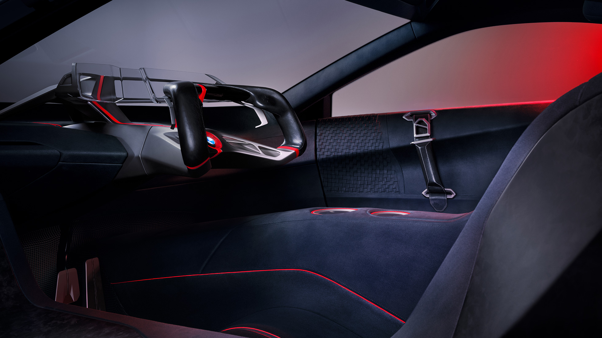 BMW Vision M NEXT, εσωτερικό BMW Vision M NEXT, εσωτερικό, σχεδίαση, κελύφη καθισμάτων