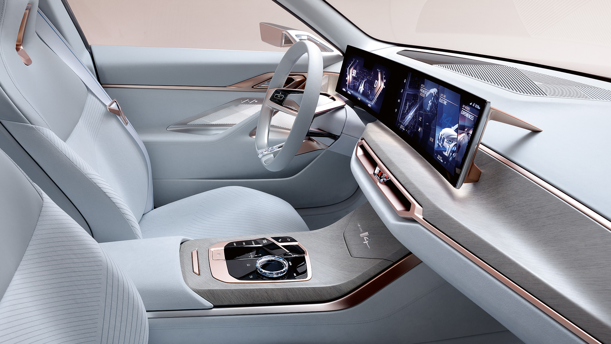Εσωτερικό 2, BMW Concept i4 2020 G26 Εσωτερικό 2, BMW Concept i4 2020 G26, ηλεκτρικό αυτοκίνητο, αμιγώς ηλεκτροκίνητο BMW Gran Coupé