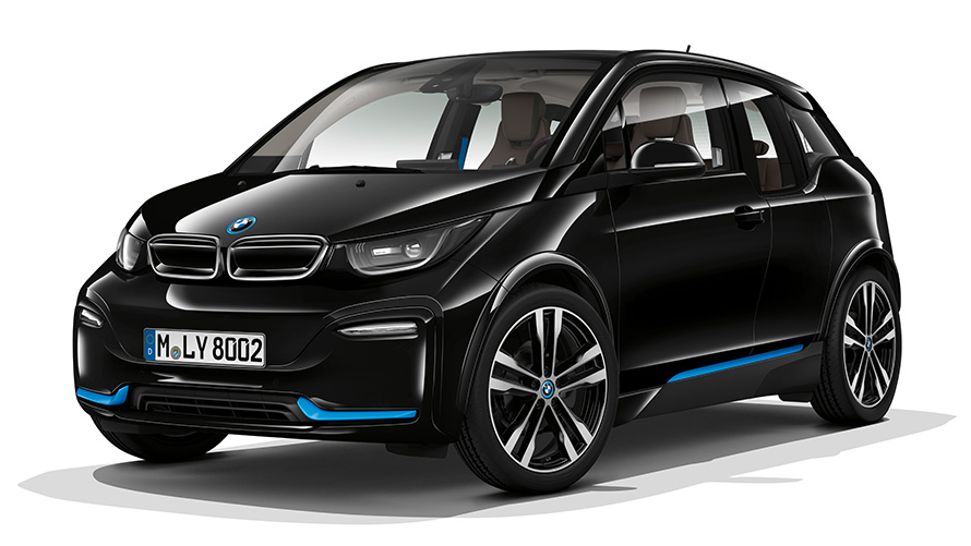 BMW i3s, λήψη σε στούντιο BMW i3s, μπροστινή λήψη τριών τετάρτων, σε στούντιο