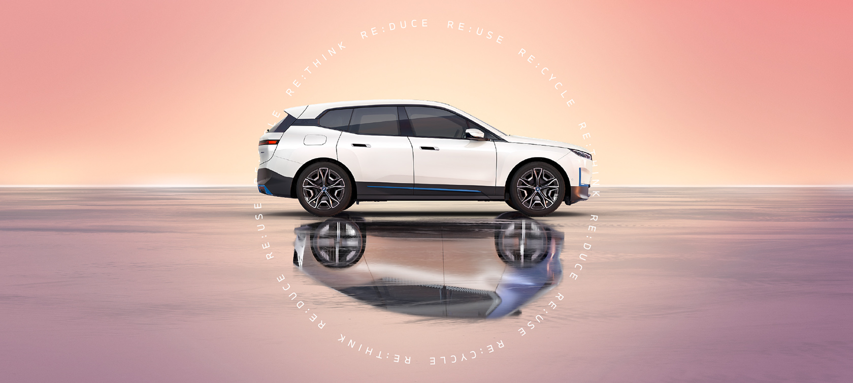BMW i Vision Circular, BMW Βιωσιμότητα BMW Βιωσιμότητα, BMW i Vision Circular, πλαϊνή λήψη, σταθμευμένο
