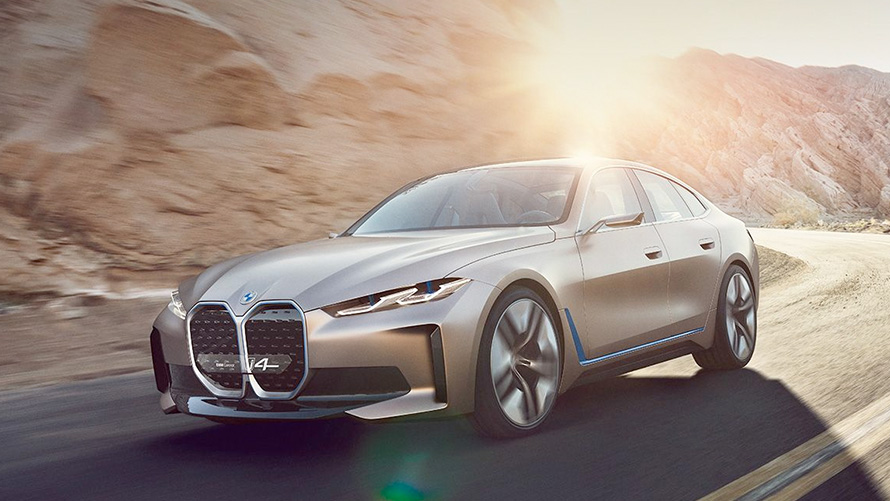 BMW Concept i4 BMW Concept i4, μπροστινή όψη τριών τετάρτων