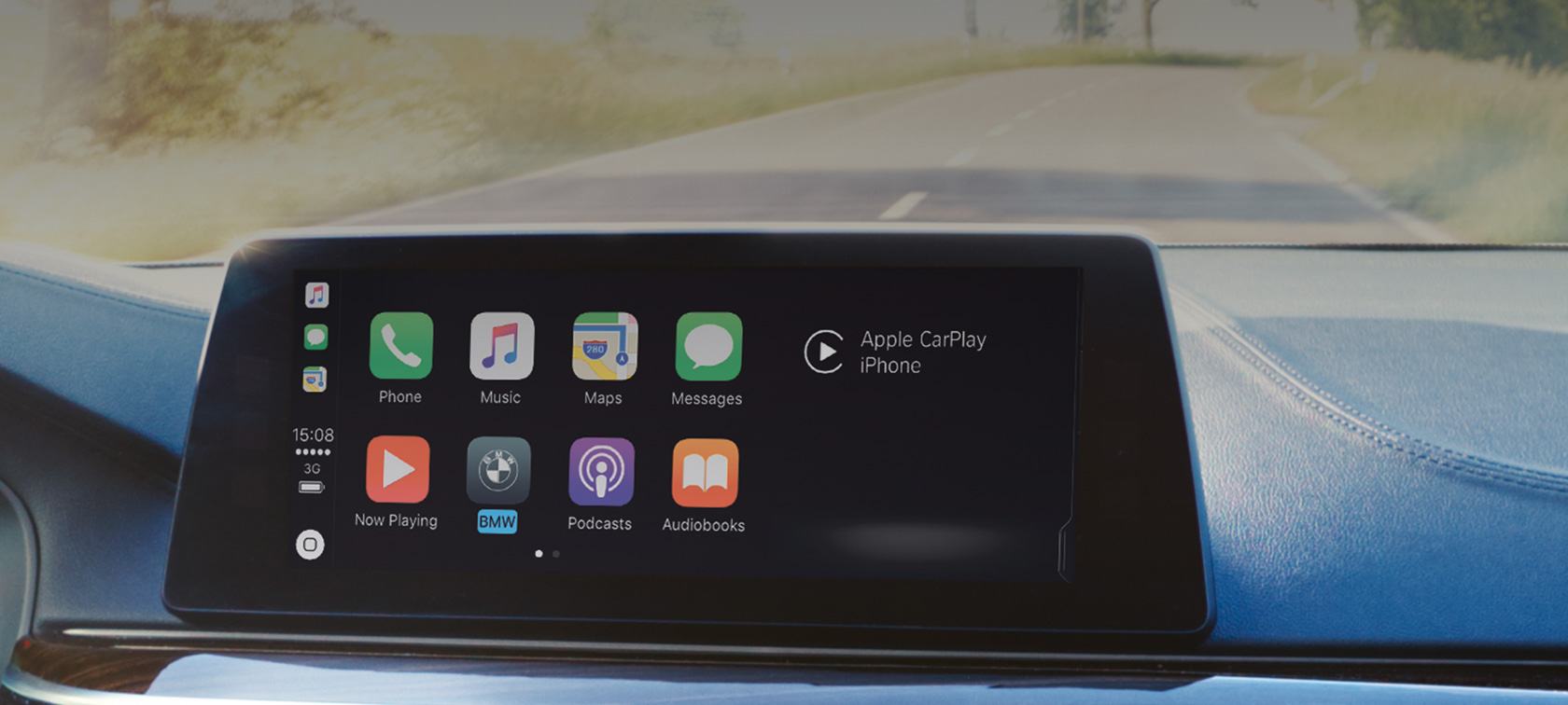 Apple CarPlay®, ενσωμάτωση smartphone Apple CarPlay® ενσωμάτωση smartphone, μενού στην Κεντρική Οθόνη Ελέγχου, BMW ConnectedDrive
