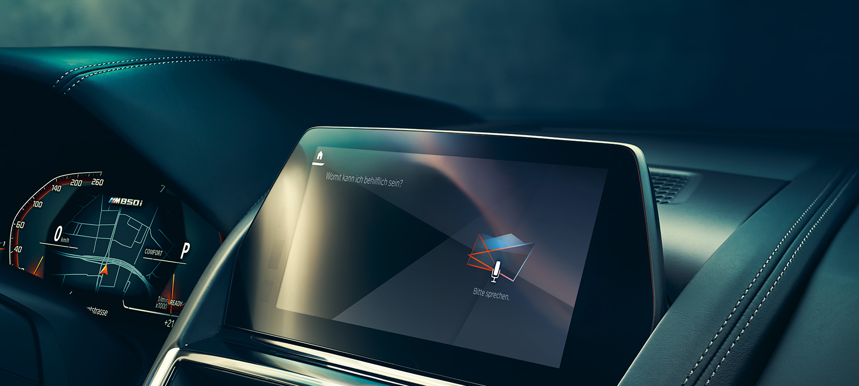 BMW Intelligent Personal Assistant BMW Intelligent Personal Assistant, ένδειξη στην Κεντρική Οθόνη Ελέγχου