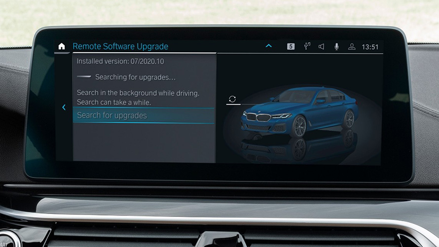 BMW Απομακρυσμένη Αναβάθμιση Λογισμικού, σύστημα πλοήγησης BMW Απομακρυσμένη Αναβάθμιση Λογισμικού, σύστημα πλοήγησης, κοντινή λήψη