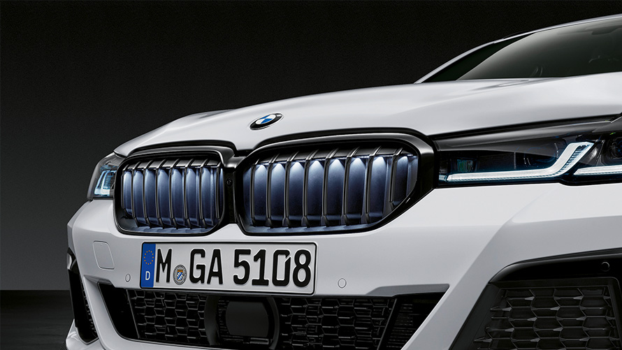 BMW M Performance μάσκα "νεφρών" Iconic Glow BMW Αξεσουάρ για το φθινόπωρο και τον χειμώνα, BMW M Performance μάσκα "νεφρών" Iconic Glow