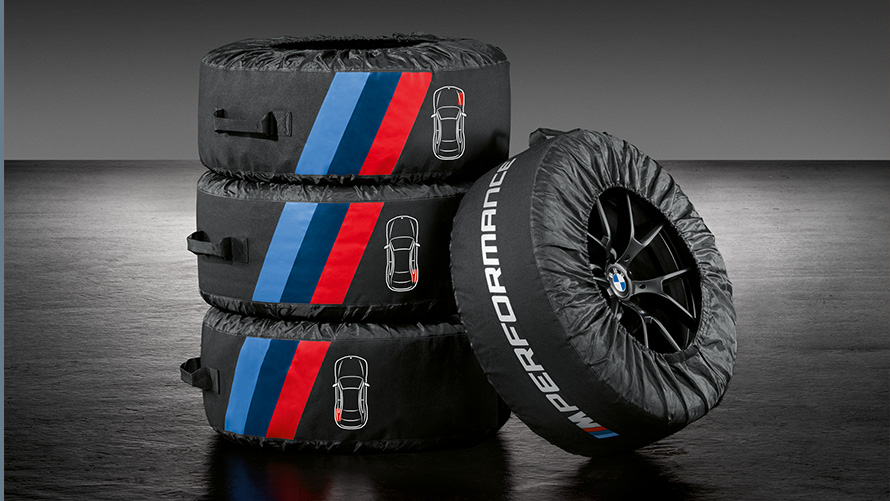 M Performance θήκες ελαστικών BMW Αξεσουάρ για το φθινόπωρο και τον χειμώνα, M Performance θήκες ελαστικών