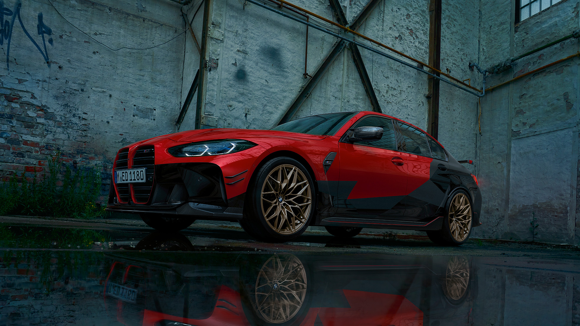 BMW M3, G80, μπροστινή λήψη τριών τετάρτων Εξαρτήματα BMW M Performance , BMW M3, G80, μπροστινή λήψη τριών τετάρτων