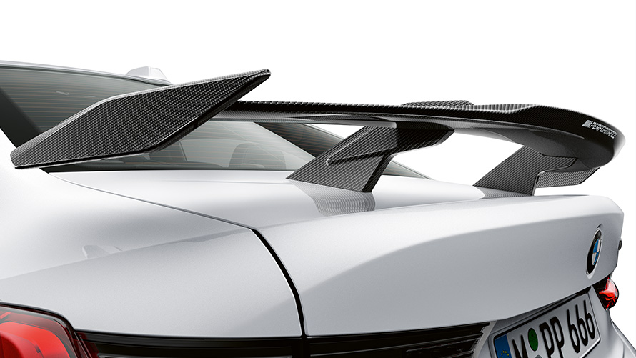 M Performance πίσω αεροτομή, BMW M Performance Εξαρτήματα M Performance πίσω αεροτομή, BMW M Performance Εξαρτήματα, κοντινή λήψη