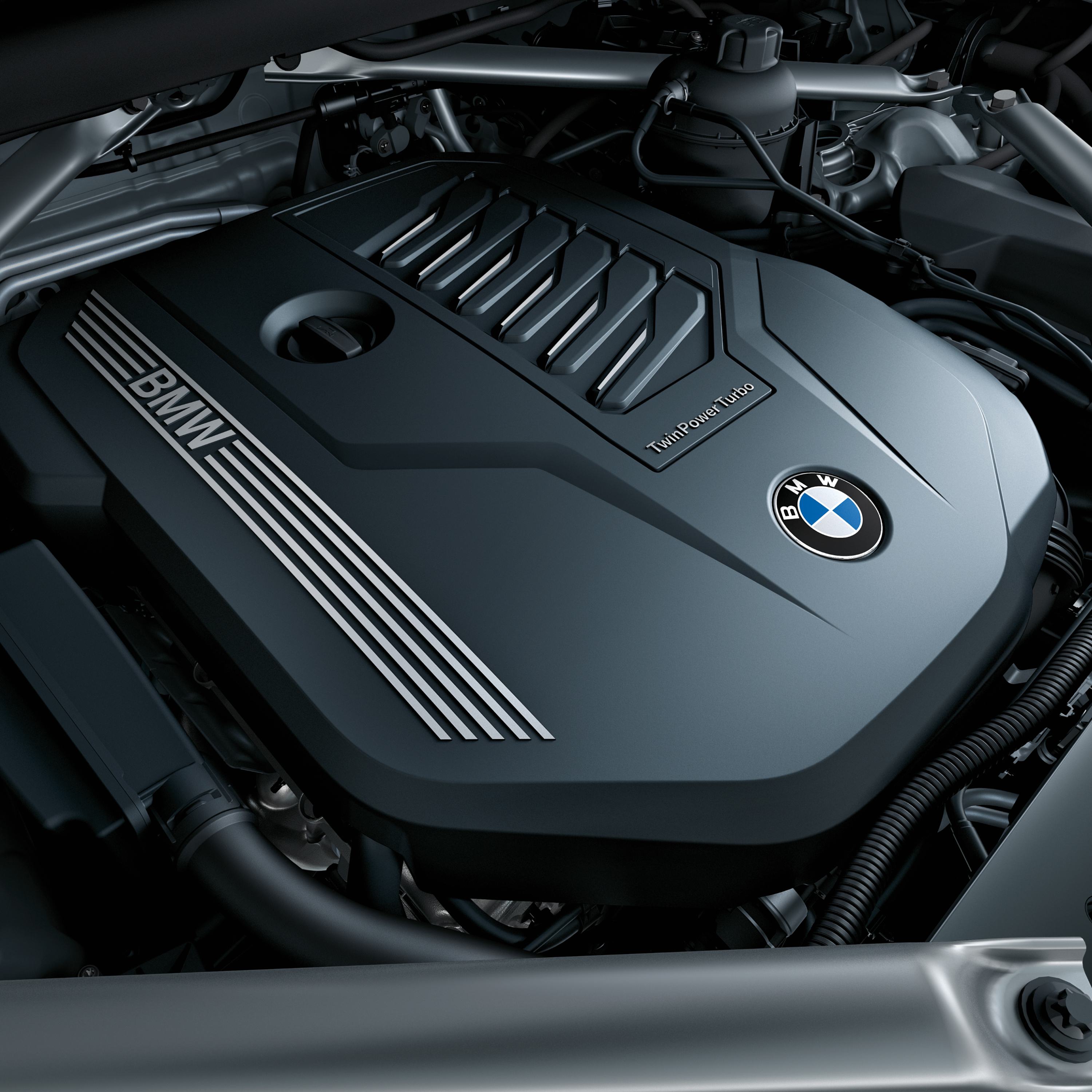 Λεπτομέρεια κινητήρα BMW TwinPower Turbo